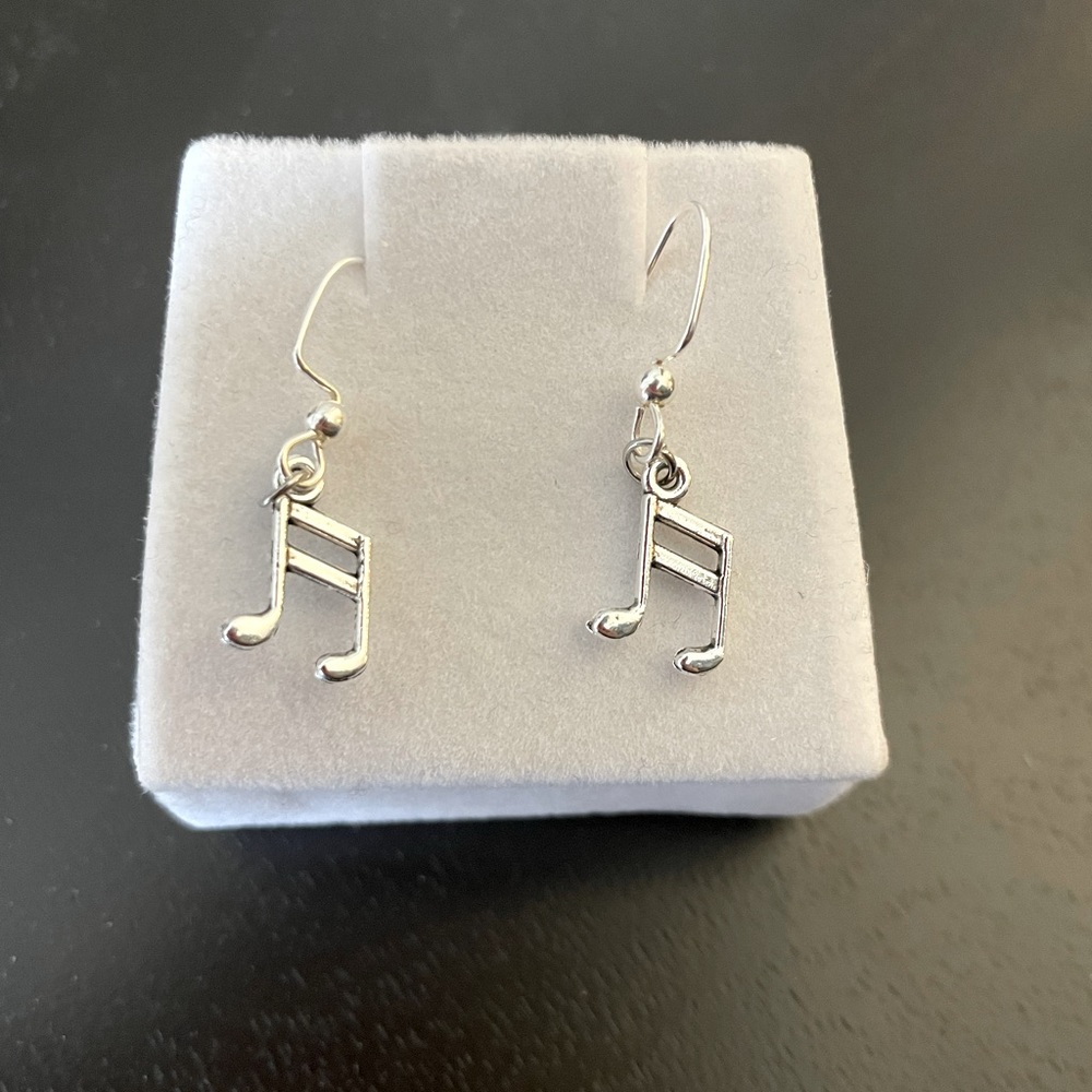 Handmade Music Note Fishhook Earrings